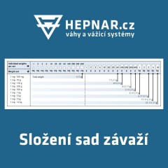 Sada závaží E2: 1 g - 100 g (2)